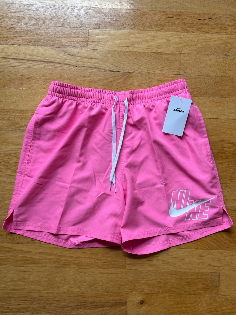 Nike Swim Shorts Pink White NESSG574-663 Men’s Size Large